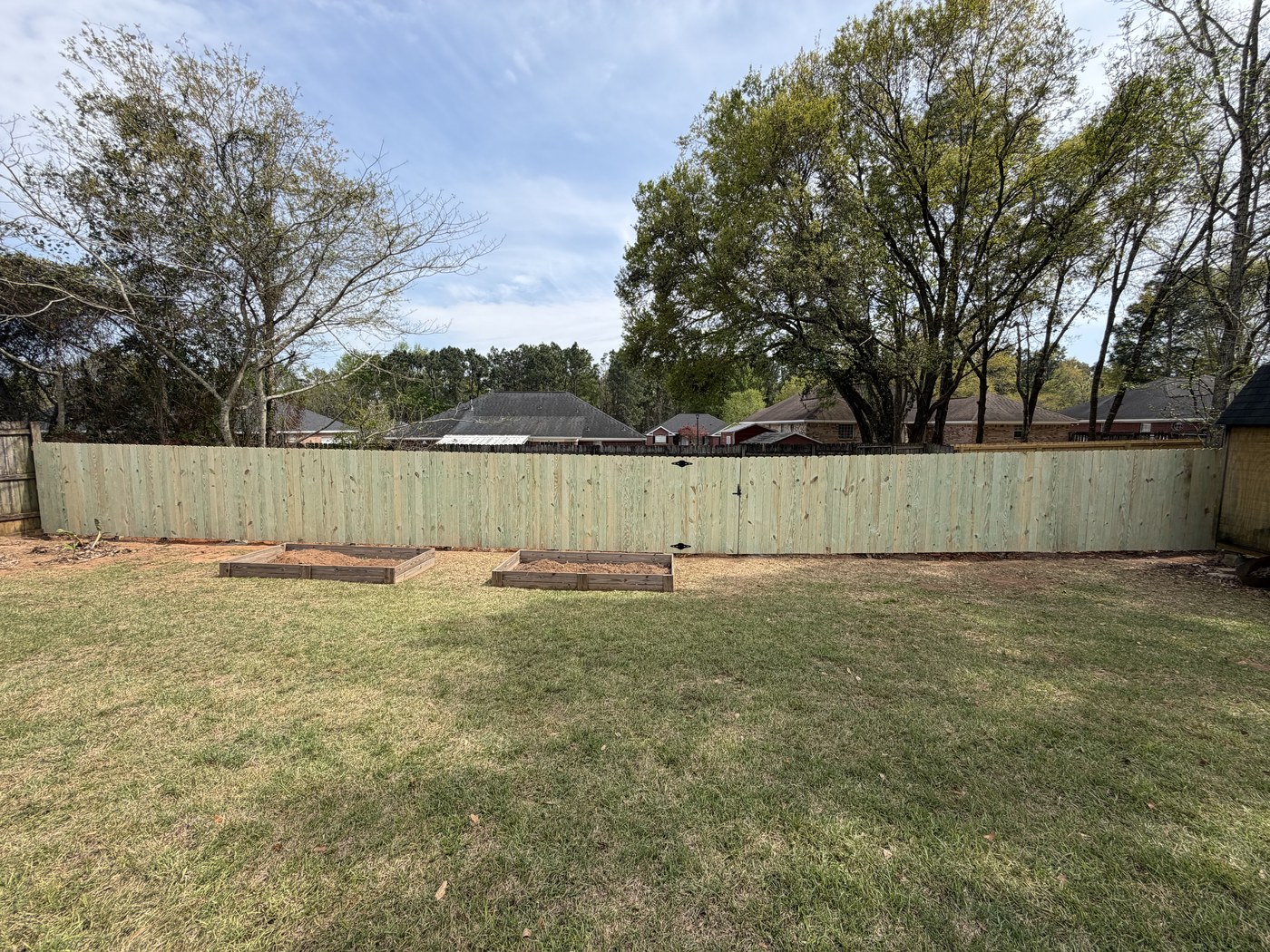 Fence Installation after