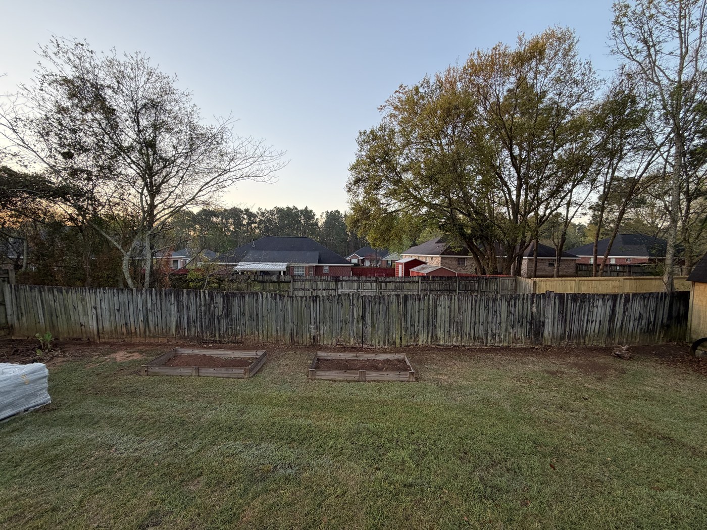 Fence Installation before