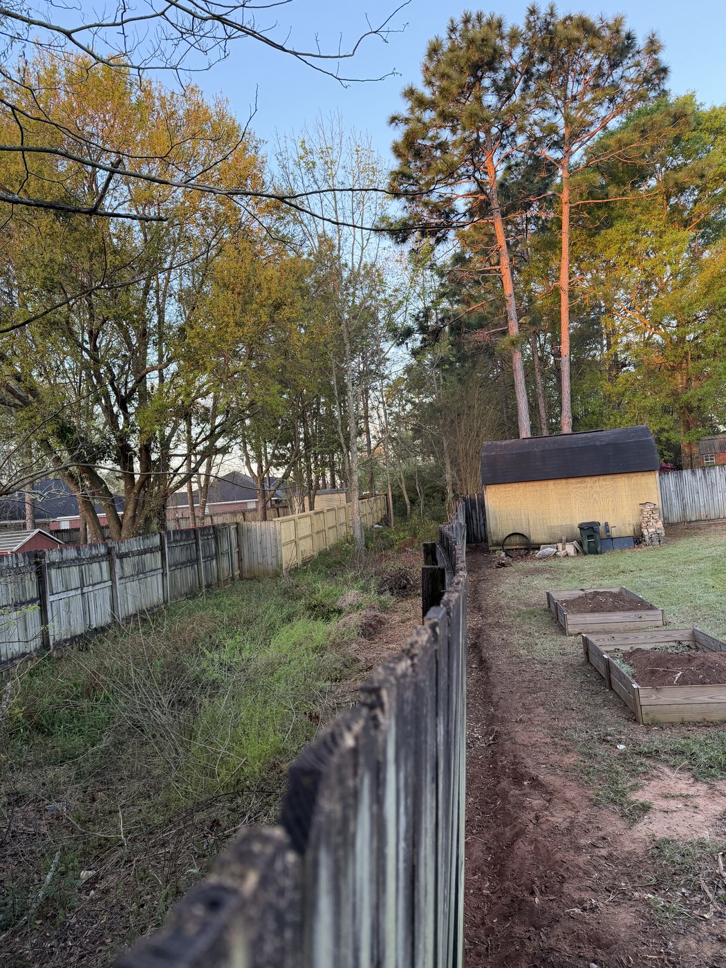 Fence Installation before