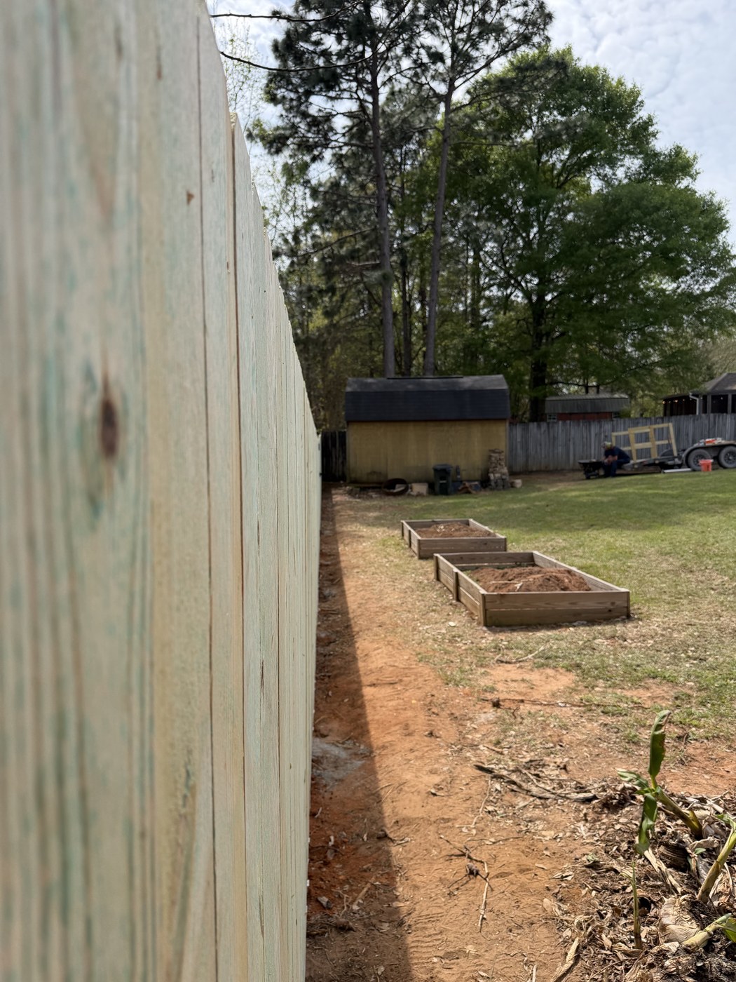 Fence Installation after