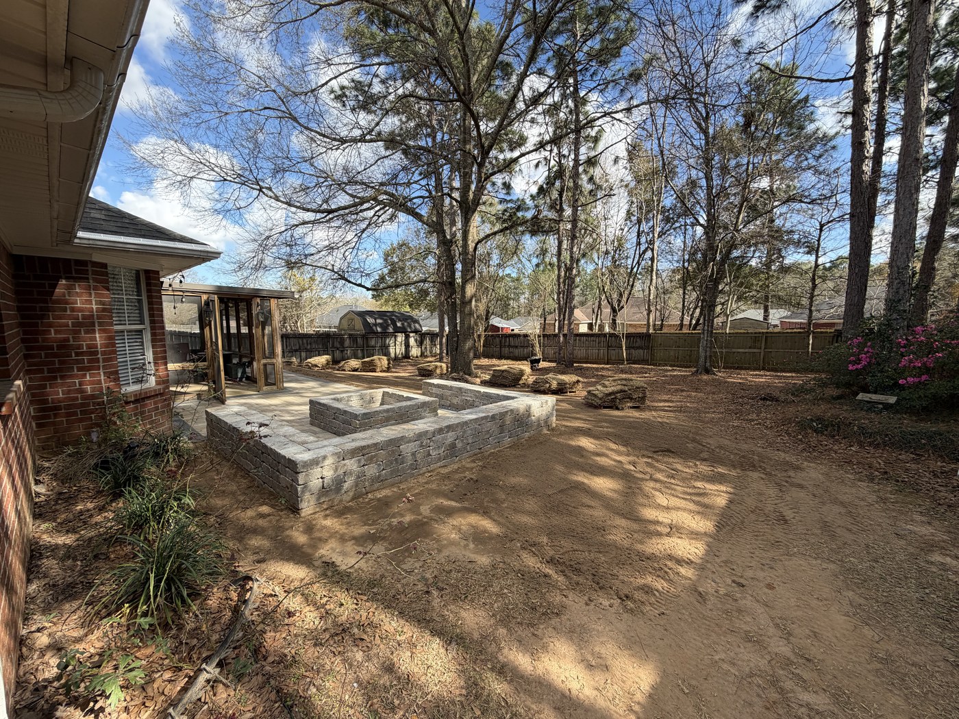 Patio Build after