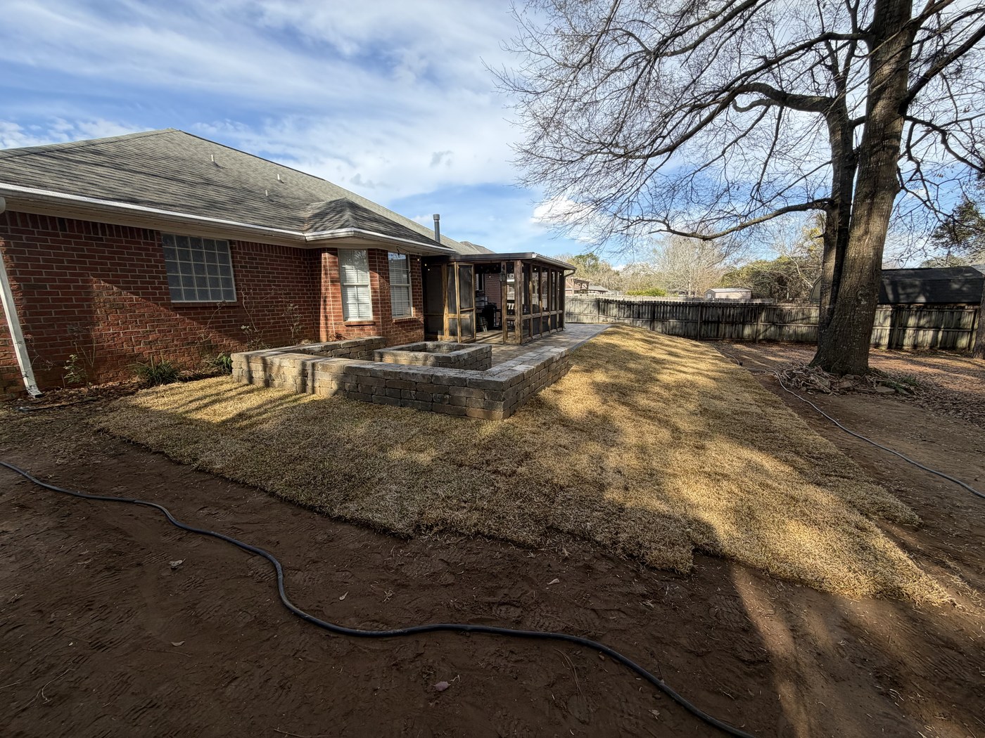Patio Build after