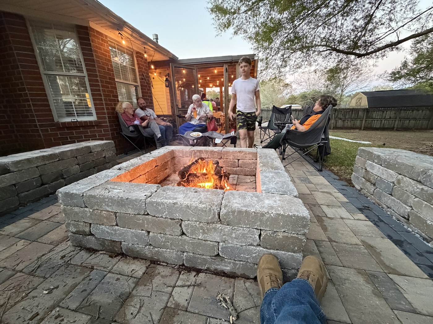 Patio Build after
