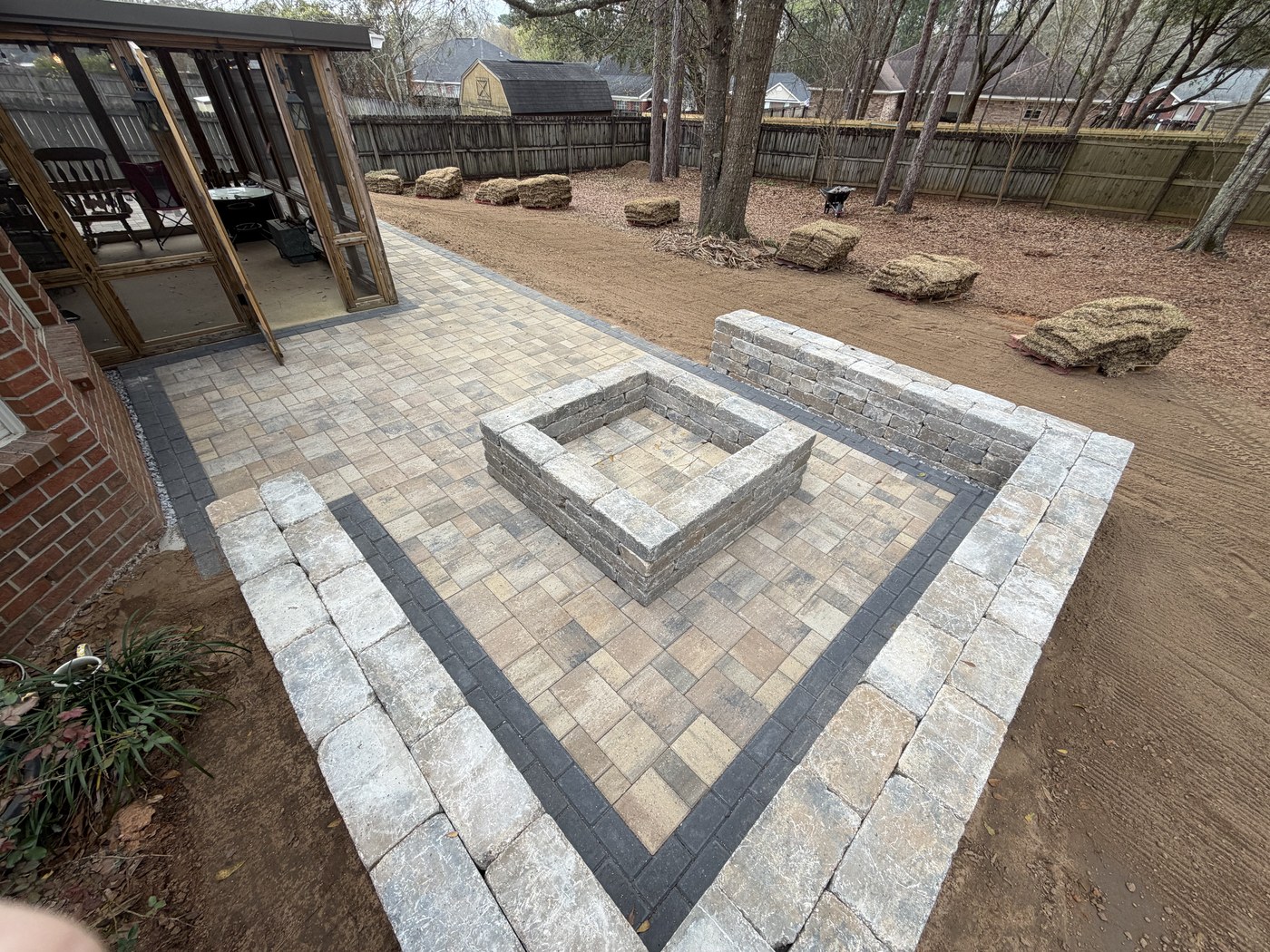 Patio Build after
