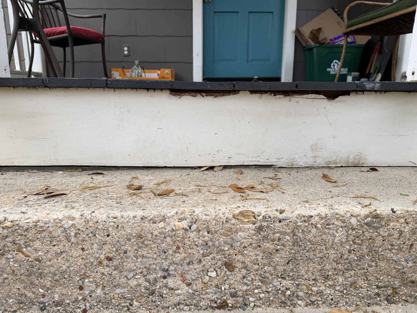 Porch Repair before
