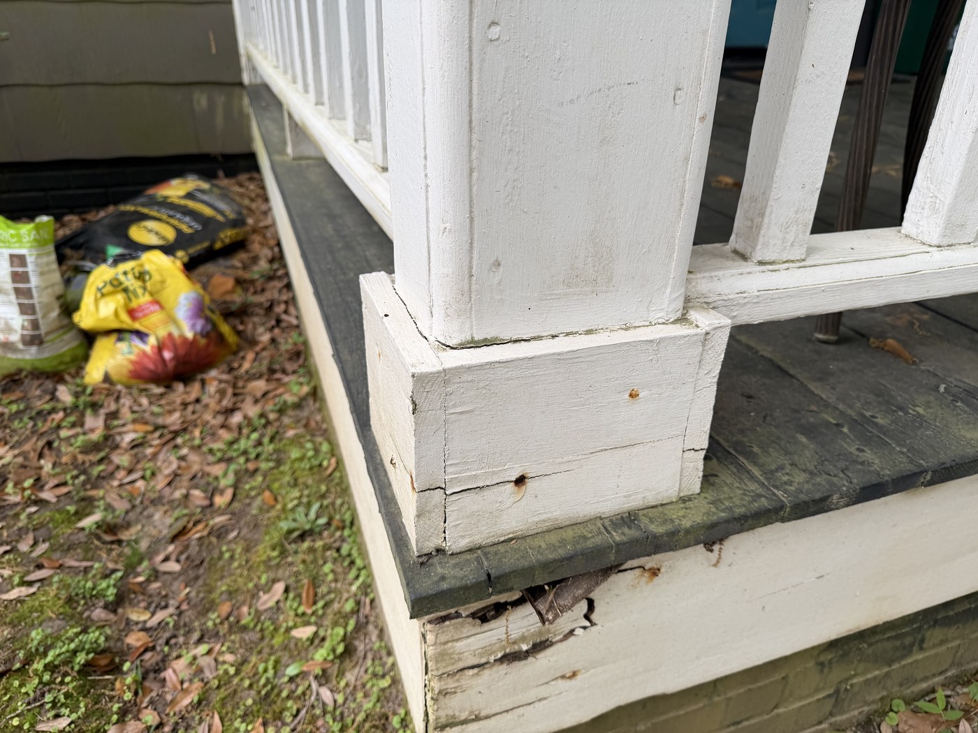 Porch Repair before
