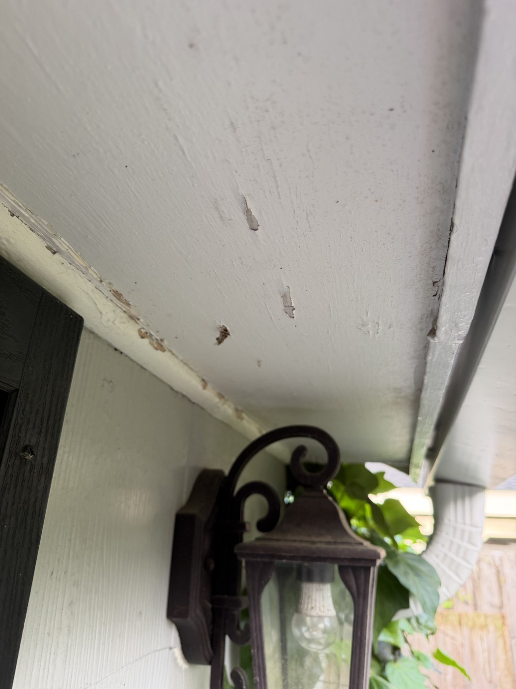 Soffit Painting before