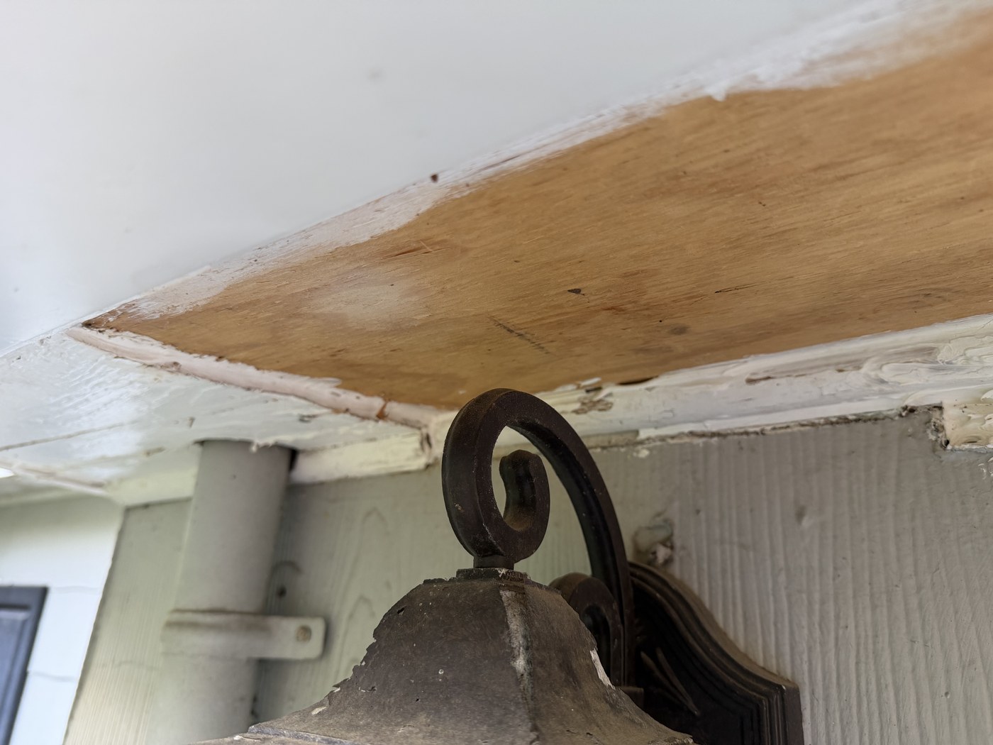 Soffit Painting before